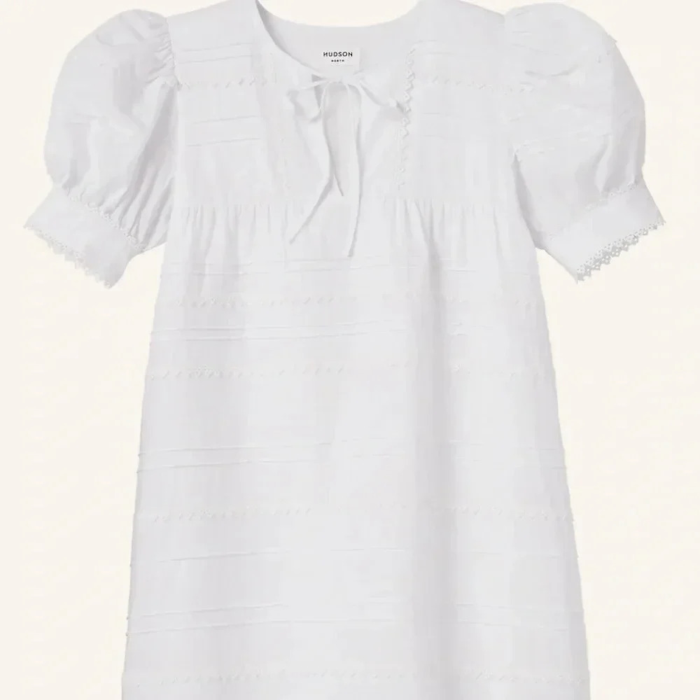 Puff-Sleeve A-Line Mini Dress NWT - Picture 4 of 5